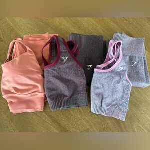 Pink and Purple Sports Bras